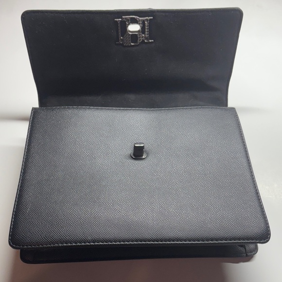 Badgley Mischka Black Studded Satchel - Picture 4 of 9